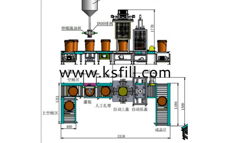 潤(rùn)滑油 涂料 自動(dòng)塑料桶排氣壓蓋機(jī)