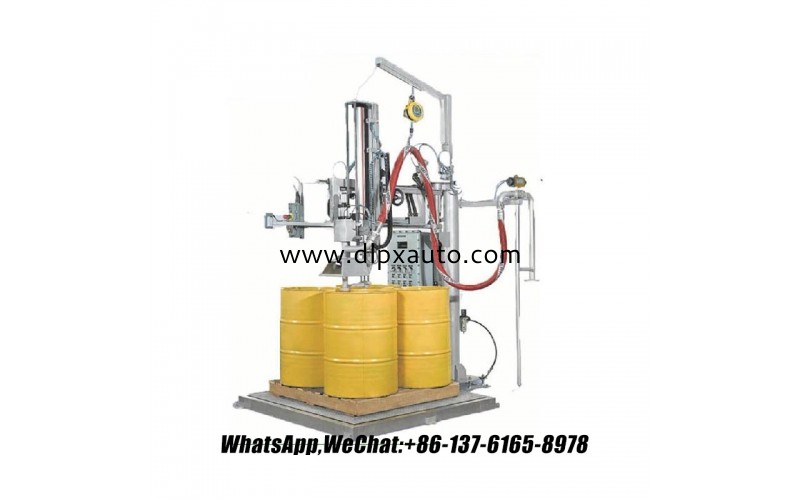 用于化學(xué)品和發(fā)動機油的工業(yè) 200L 桶式灌裝機